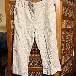 CAbi Khaki Cropped Pants